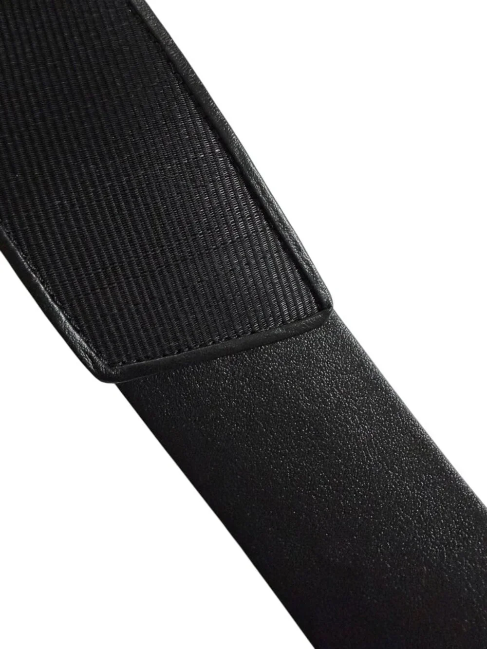 AKRIS Leather & faille wide belt sz 40 10 minimalist